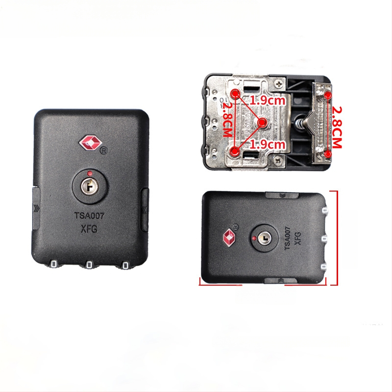 Κλειδαριά αποσκευών XFG903 TSA007 – τριών οπών ABS σώμα