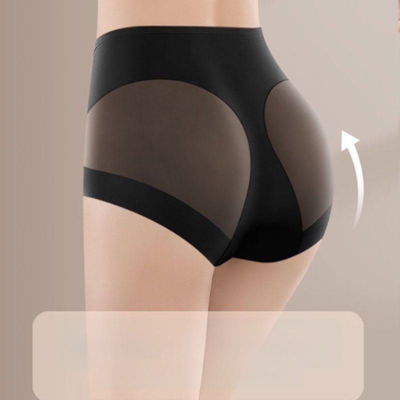 Europsko-američke seksi hlačice visokega struka od Ice Silk s mrežastom prozirnom tkaninom, prozračne i lagane za žene, podizanje zadnjice i oblikovanje trbuha