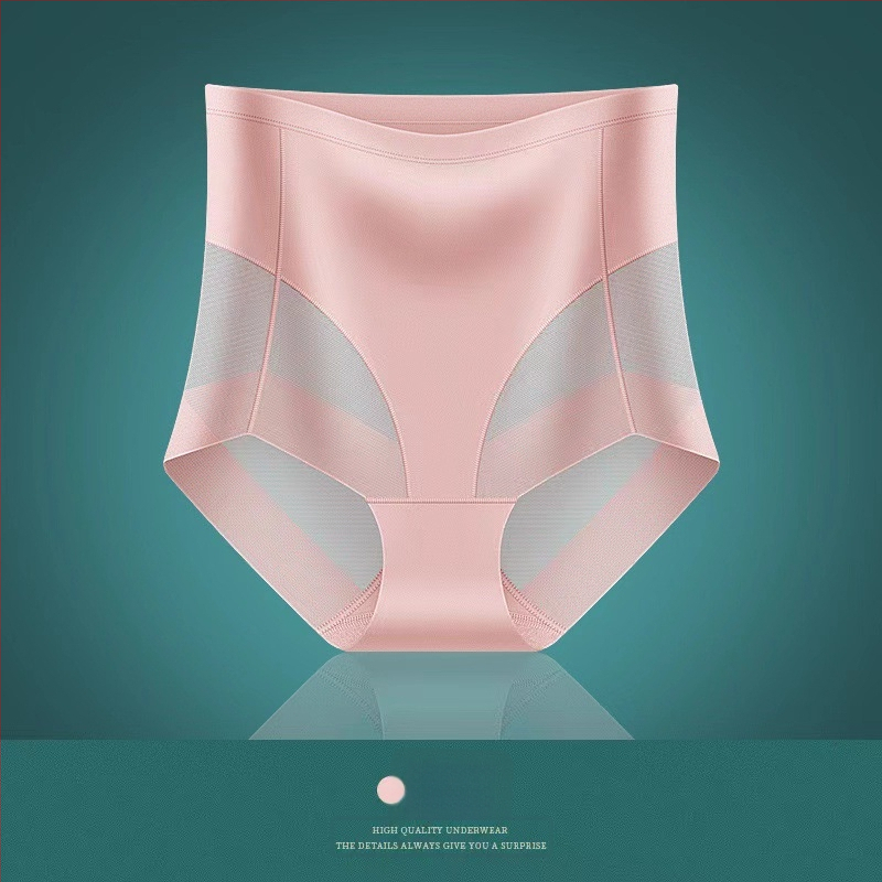 Europsko-američke seksi hlačice visokega struka od Ice Silk s mrežastom prozirnom tkaninom, prozračne i lagane za žene, podizanje zadnjice i oblikovanje trbuha