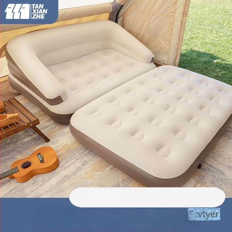 Log lane Explorer Διπλό φουσκωτό κρεβάτι – Φορητό υπαίθριο πτυσσόμενο αεροκρεβάτι με επιφάνεια από συνθετικό ύφασμα, Μέγιστο φορτίο 180 kg