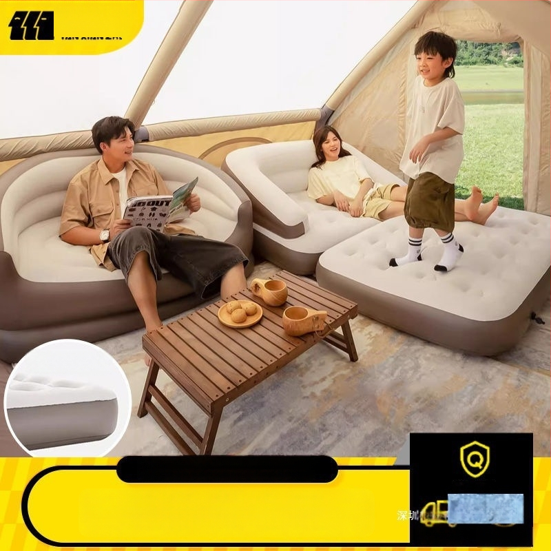 Log lane Explorer Διπλό φουσκωτό κρεβάτι – Φορητό υπαίθριο πτυσσόμενο αεροκρεβάτι με επιφάνεια από συνθετικό ύφασμα, Μέγιστο φορτίο 180 kg