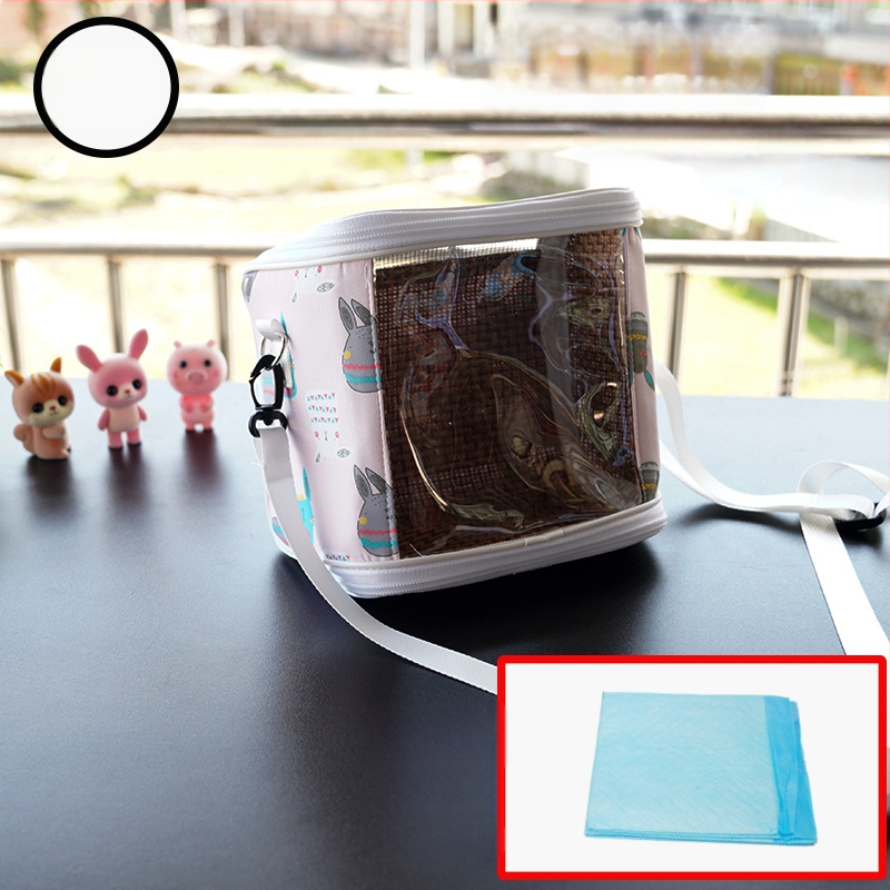 Cușcă portabilă pentru papagal cu curea – respirabilă, transparentă, tavă vizibilă și detașabilă; Material: plastic, poliester; Brand: Dong wow; Potrivit pentru păsări de companie