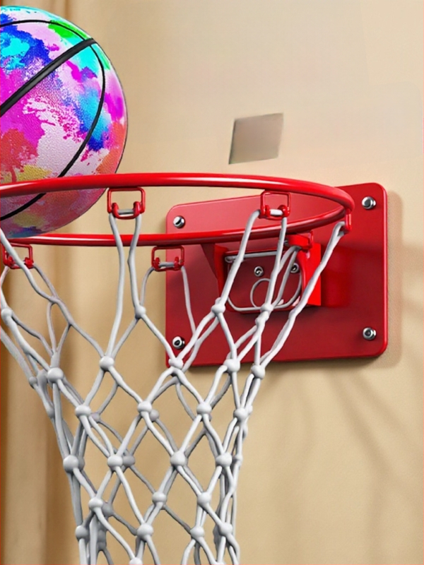 Beltéri falra szerelhető, csendes, összecsukható kosárpalánk hálóval