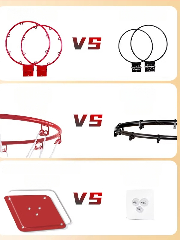 Beltéri falra szerelhető, csendes, összecsukható kosárpalánk hálóval