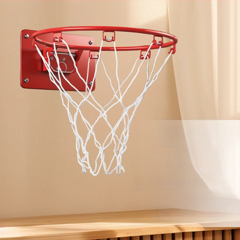 Beltéri falra szerelhető, csendes, összecsukható kosárpalánk hálóval