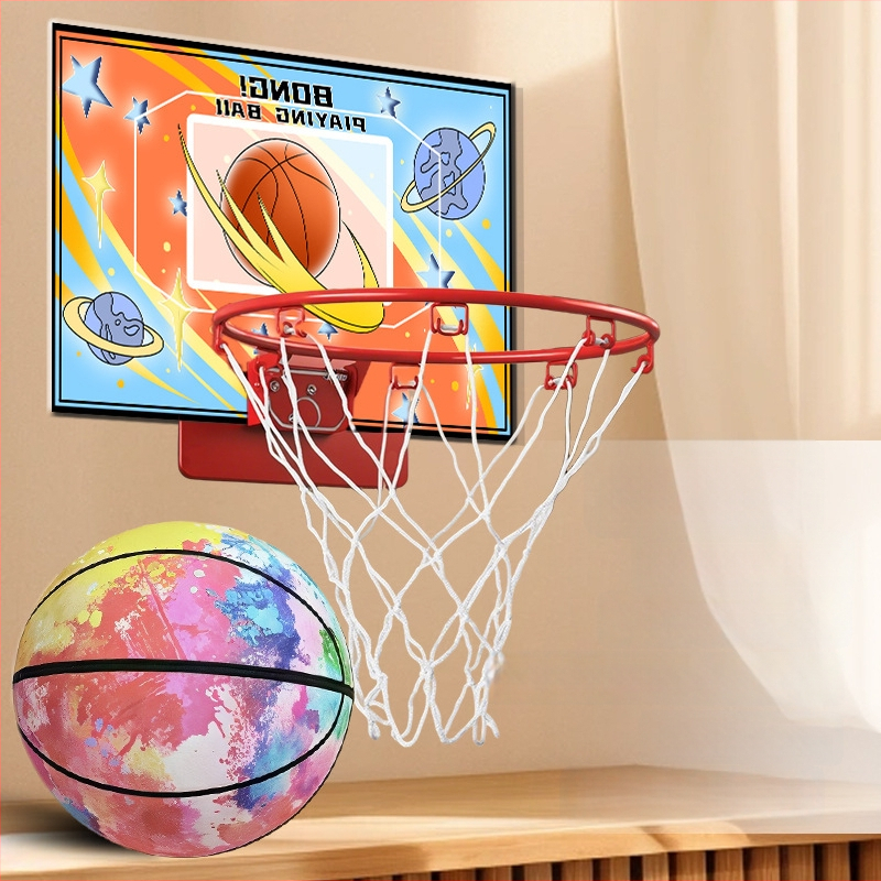 Beltéri falra szerelhető, csendes, összecsukható kosárpalánk hálóval