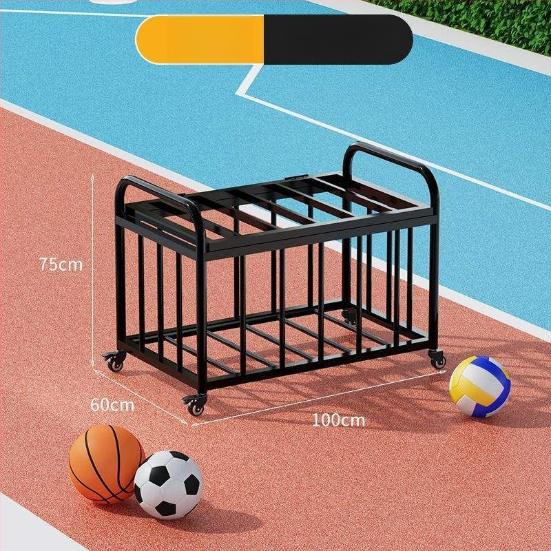 Mozgatható kültéri kosárlabda keret és labdabetároló kocsi iskolai sportpályához