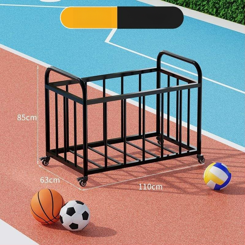 Mozgatható kültéri kosárlabda keret és labdabetároló kocsi iskolai sportpályához