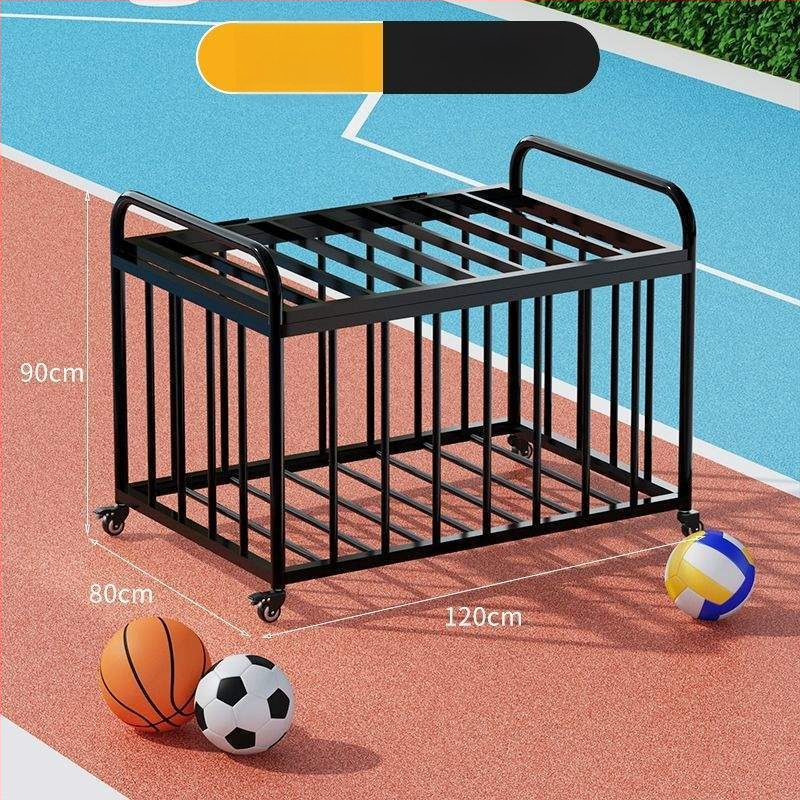 Mozgatható kültéri kosárlabda keret és labdabetároló kocsi iskolai sportpályához