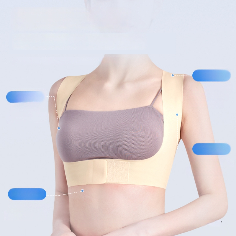 Hát tartáskorrektor — lélegző, könnyű, nyitott vállak dizájn, felnőtt nőknek, ülő testtartás támogatása
