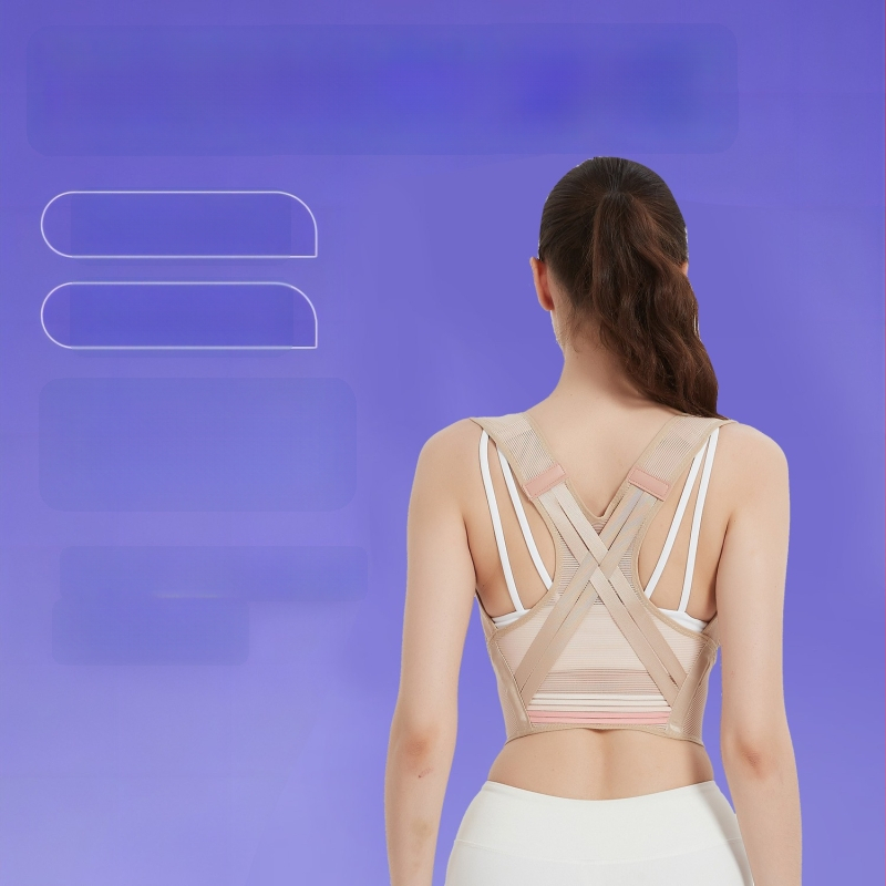 Hát tartáskorrektor — lélegző, könnyű, nyitott vállak dizájn, felnőtt nőknek, ülő testtartás támogatása