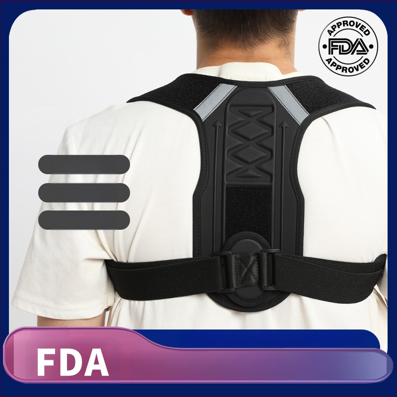 Hátsó testtartás-korrigáló öv, EVA habos nyitott kialakítás, lélegző hátsó támasz, állítható, Modell XWD-XX01