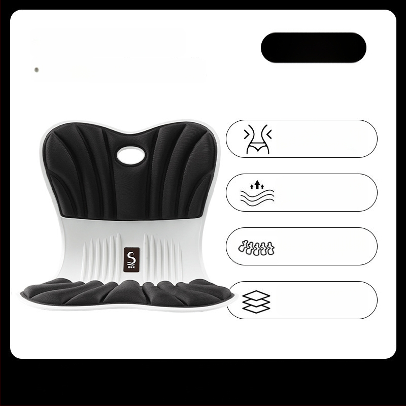 Офисна възглавничка за подобряване на седалната поза с паметна пяна, полиестерен калъф, марка Sifeiqi, японски стил, интегрирана опора за ханш и кръст