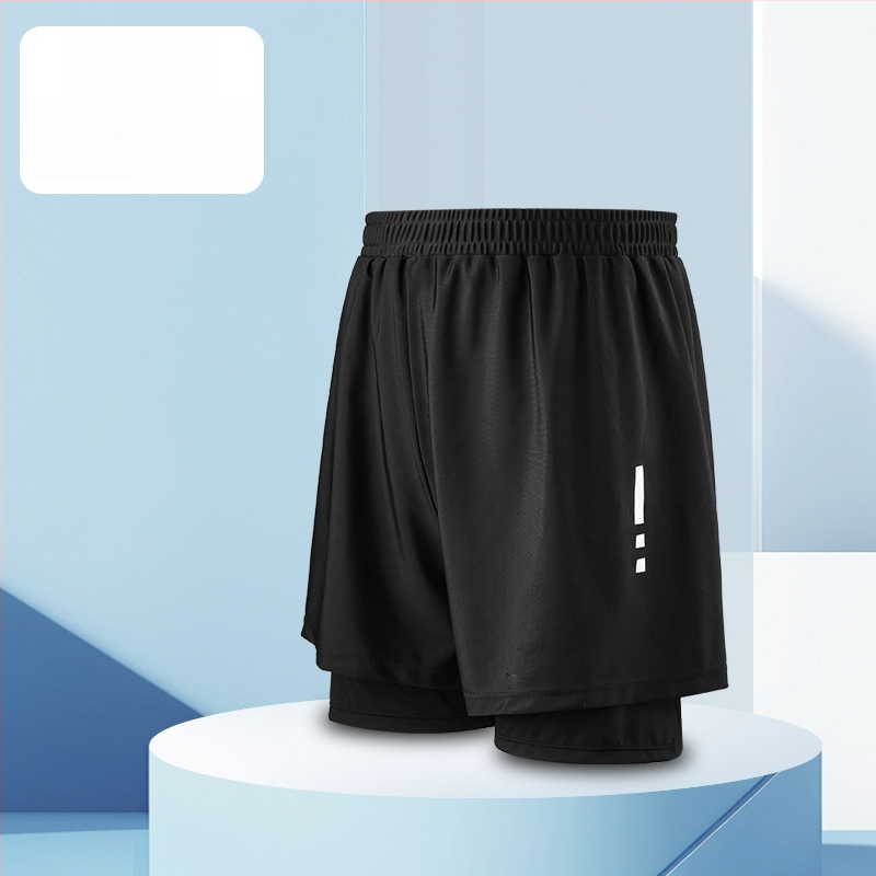 Șort de înot pentru bărbați – dublu strat, uscare rapidă, imprimeu, exterior poliester (86% fibre acrilice), căptușeală poliester (80% fibre acrilice)