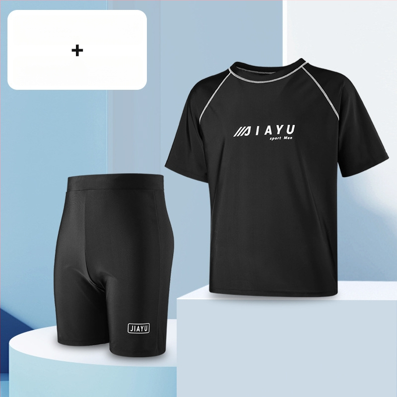 Șort de înot pentru bărbați – dublu strat, uscare rapidă, imprimeu, exterior poliester (86% fibre acrilice), căptușeală poliester (80% fibre acrilice)