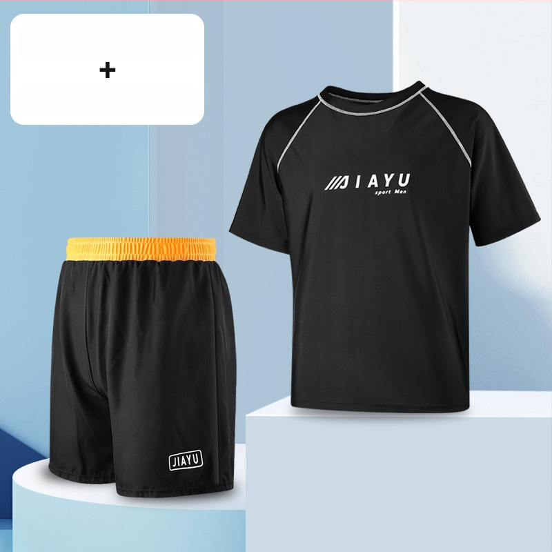 Șort de înot pentru bărbați – dublu strat, uscare rapidă, imprimeu, exterior poliester (86% fibre acrilice), căptușeală poliester (80% fibre acrilice)