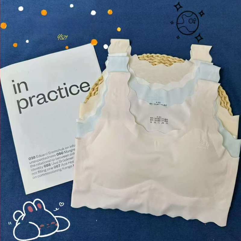 Športová podprsenka pre dievčatá, Yiqi Duoduo, bavlna, mäkké spracovanie, pre dievčatá od 8 rokov a výšku nad 140 cm, vhodný po celý rok