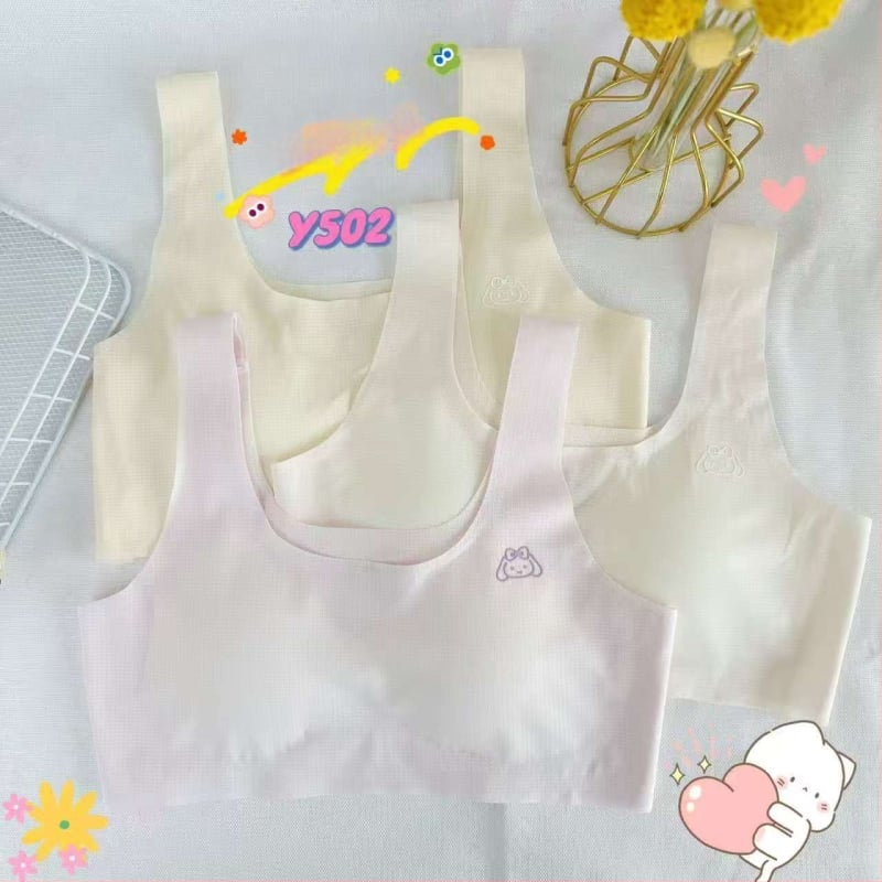 Športová podprsenka pre dievčatá, Yiqi Duoduo, bavlna, mäkké spracovanie, pre dievčatá od 8 rokov a výšku nad 140 cm, vhodný po celý rok