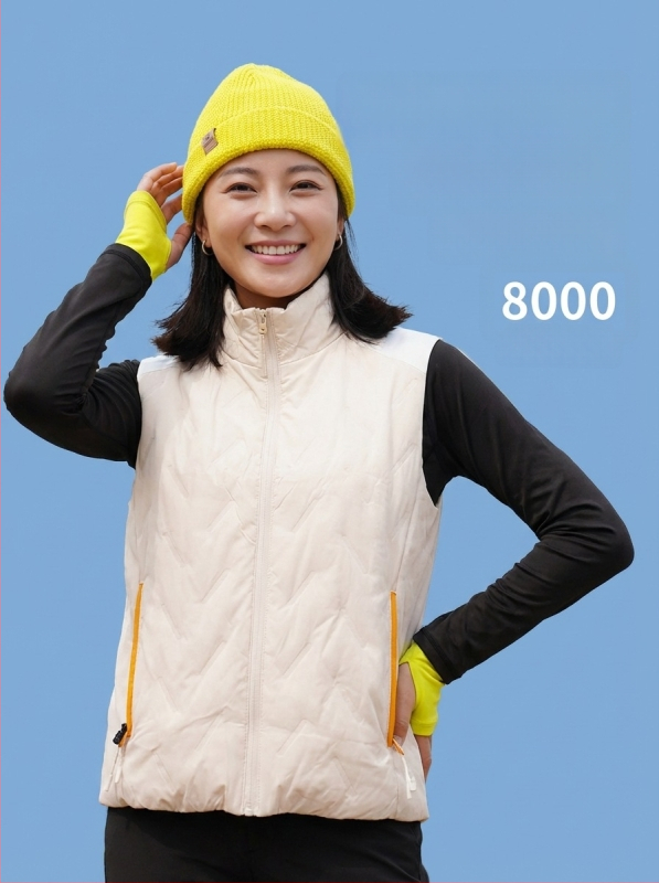 Γιλέκο εξωτερικού τύπου με όρθιο γιακά, unisex, ζεστό, γέμισμα από Mercerized Cotton