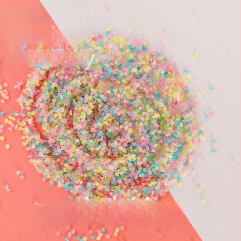 Pietre decorative pentru acvariu luminoase, cu granule de nisip fluorescente (500 bucăți, 12 g fiecare)