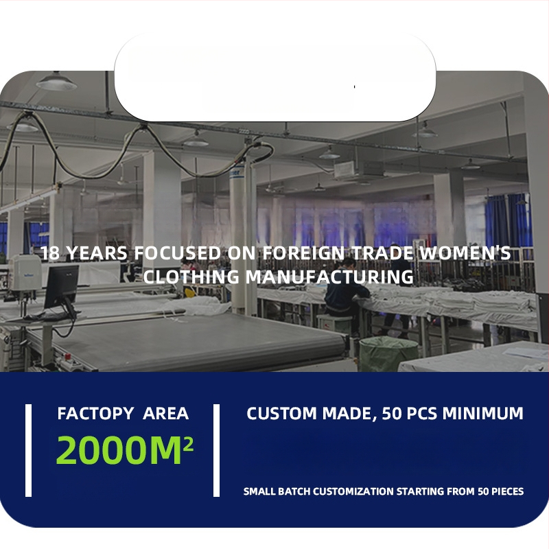 Női szövött ing OEM és mintavételes gyártása — 3 napos mintavételi ciklus, kapacitás 2000 db/nap, Európa–Amerika stílus, fő anyagok: pamut, poliészter, len, csipke