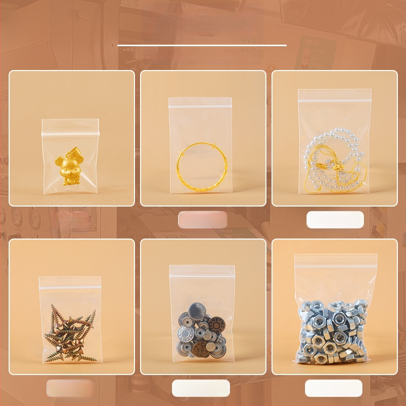 ZIP σακούλα για κοσμήματα από PE, μήκος σφράγισης 0,5 cm, μάρκα Hesheng, σακούλα αποθήκευσης κοσμημάτων