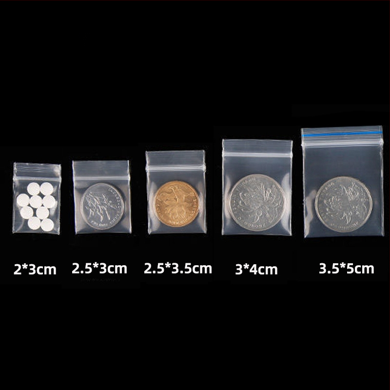 ZIP σακούλα για κοσμήματα από PE, μήκος σφράγισης 0,5 cm, μάρκα Hesheng, σακούλα αποθήκευσης κοσμημάτων