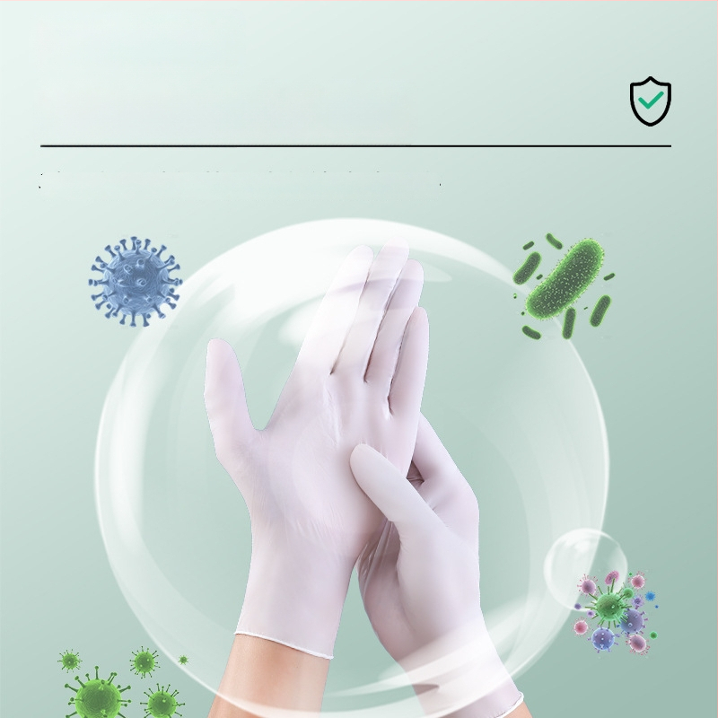 Нитрилни еднократни ръкавици за домакинство, дебели, водоустойчиви, 100 бр, 60 g