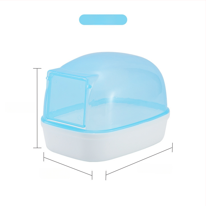 Accesoriu transparent pentru baie pentru hamster – utilizare dublă: baie/duș, din plastic, fără importuri