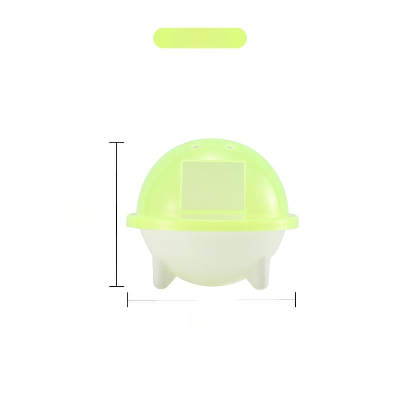 Accesoriu transparent pentru baie pentru hamster – utilizare dublă: baie/duș, din plastic, fără importuri