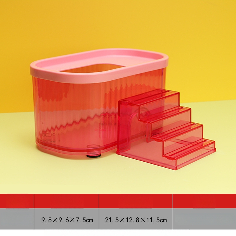 Accesoriu transparent pentru baie pentru hamster – utilizare dublă: baie/duș, din plastic, fără importuri