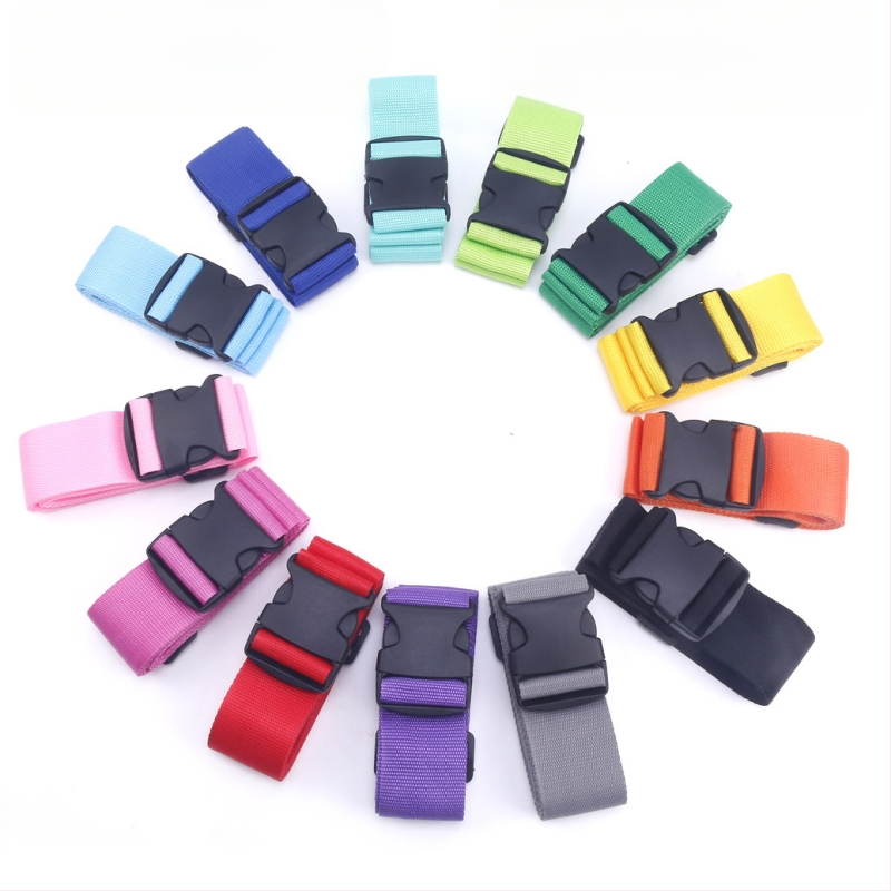 Curea pentru bagaje Ha Xiang, stil minimalist și luxos, model cu dungi, material polipropilenă, respirabil