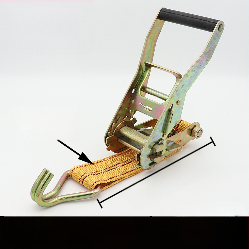 Szállítási rögzítő szalag horgos feszítőmechanizmussal teherautókhoz és konténerekhez