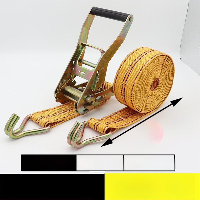 Szállítási rögzítő szalag horgos feszítőmechanizmussal teherautókhoz és konténerekhez