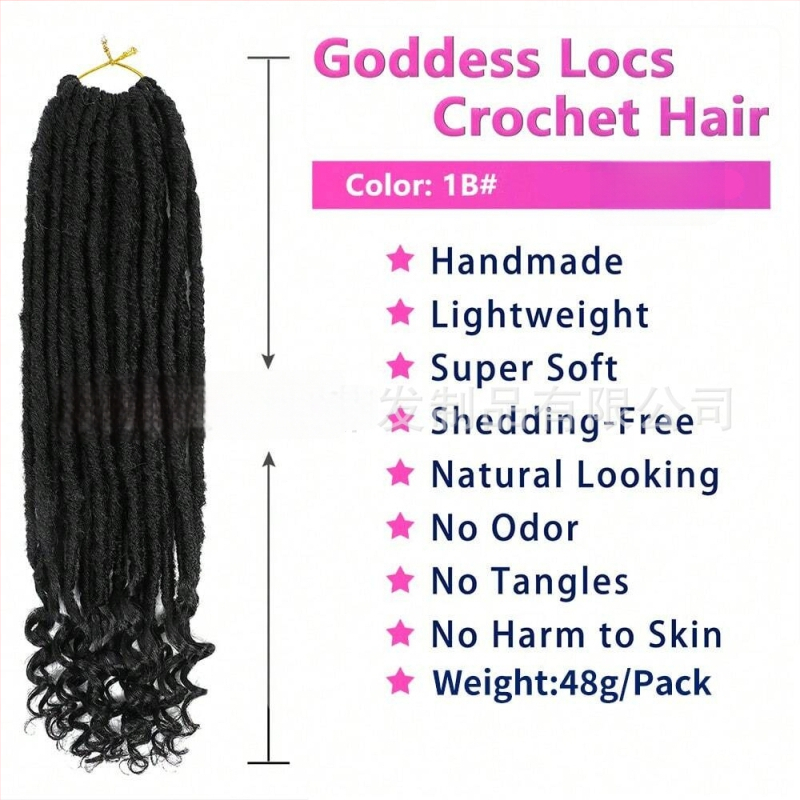 Goddess Faux Locs kukičane pletenice – afro stil slobode