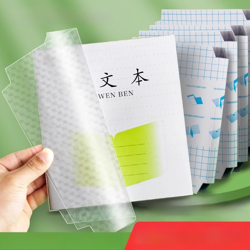 PP átlátszó öntapadós könyvborító általános iskolai füzetekhez, az 1-2 és a 3-6 osztályokhoz.