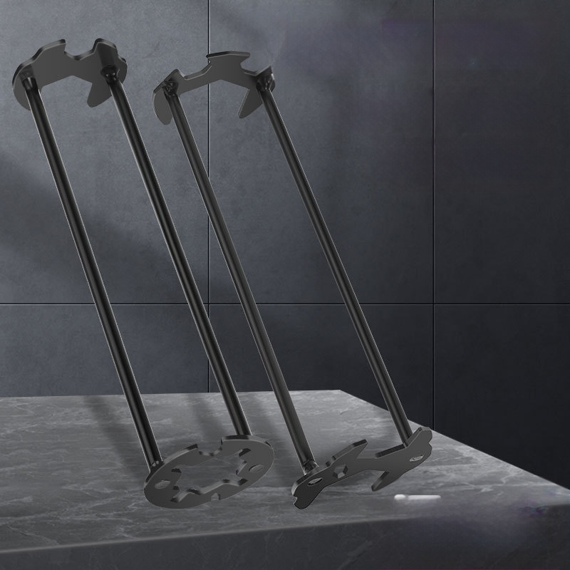 Πολυχρηστικό κλειδί για νεροχύτη και βρύση, εργαλείο χαλάρωσης, εγκατάσταση και αφαίρεση μπάνιου, κλειδί με διπλό άξονα (Μάρκα: 11 • Υλικό: Ατσάλι από άνθρακα • Κωδικός προϊόντος: Bs 01 • Στυλ: Προσιτή πολυτέλεια)