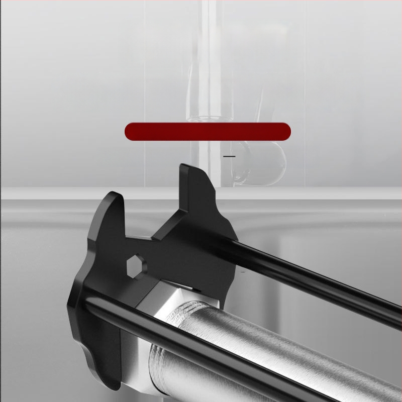 Πολυχρηστικό κλειδί για νεροχύτη και βρύση, εργαλείο χαλάρωσης, εγκατάσταση και αφαίρεση μπάνιου, κλειδί με διπλό άξονα (Μάρκα: 11 • Υλικό: Ατσάλι από άνθρακα • Κωδικός προϊόντος: Bs 01 • Στυλ: Προσιτή πολυτέλεια)