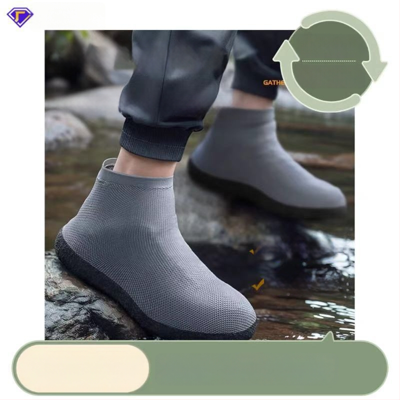 Rainyisi Κάλυμματα Παπουτσιών — Αδιάβροχα, Αντιολισθητικά, Ενισχυμένα και Ανθεκτικά στη Φθορά, Μινιμαλιστικό Στυλ, Φυσικός Καουτσούκ