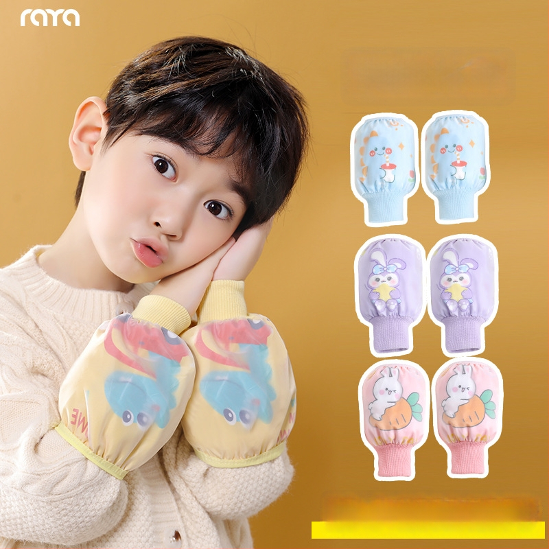 Παιδικό μανίκι γραφής, unisex, με σχέδιο καρτούν, διπλό υδρο-αδιάβροχο και κατά των λεκέδων, Ruiya επίχρισμα, Φθινόπωρο 2025