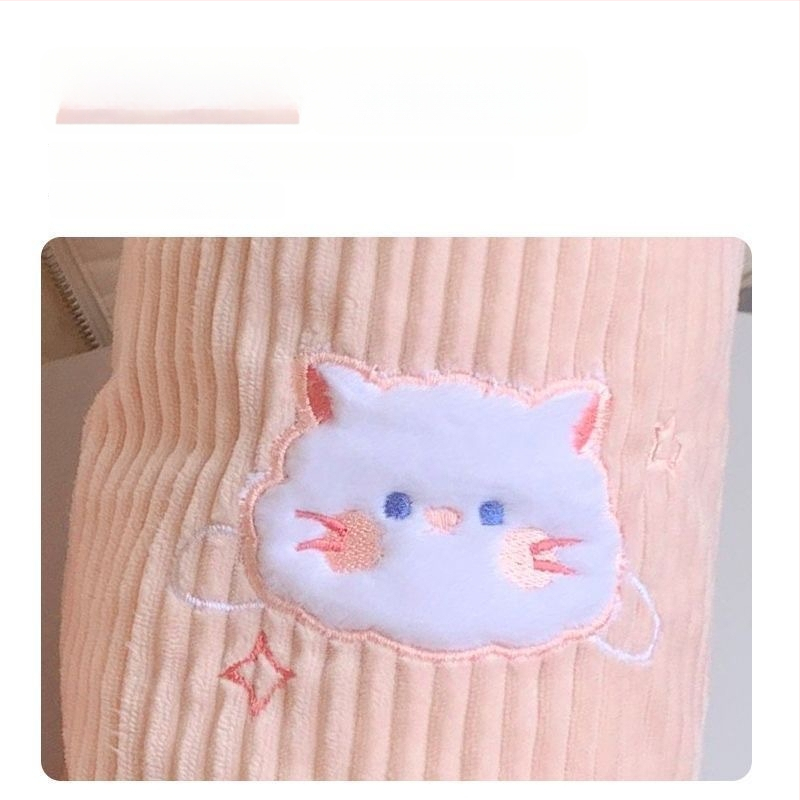 Προστατευτικά μανικιών A-186 για ενήλικες γυναίκες – μαλλί κουνελιού, ανθεκτικά στους λεκέδες, κεντημένα