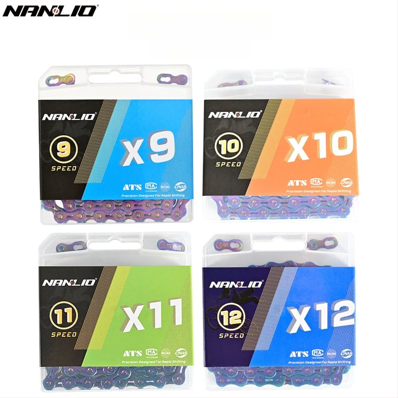 NanLio X12 αλυσίδα ποδηλάτου από ανοξείδωτο ατσάλι για 8–12 ταχύτητες