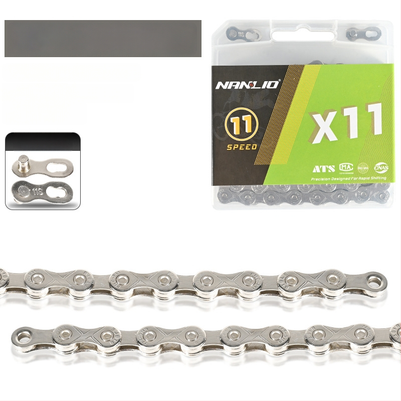 NanLio X12 αλυσίδα ποδηλάτου από ανοξείδωτο ατσάλι για 8–12 ταχύτητες