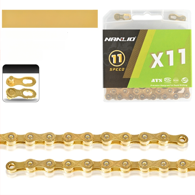 NanLio X12 αλυσίδα ποδηλάτου από ανοξείδωτο ατσάλι για 8–12 ταχύτητες