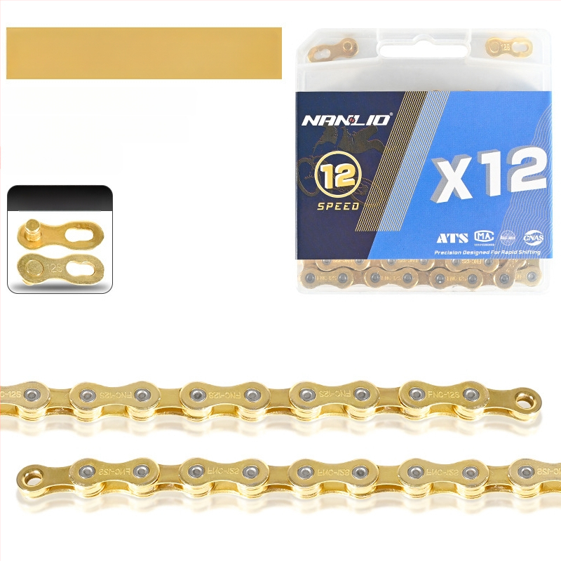 NanLio X12 αλυσίδα ποδηλάτου από ανοξείδωτο ατσάλι για 8–12 ταχύτητες