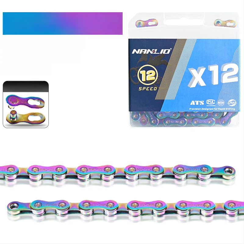 NanLio X12 αλυσίδα ποδηλάτου από ανοξείδωτο ατσάλι για 8–12 ταχύτητες