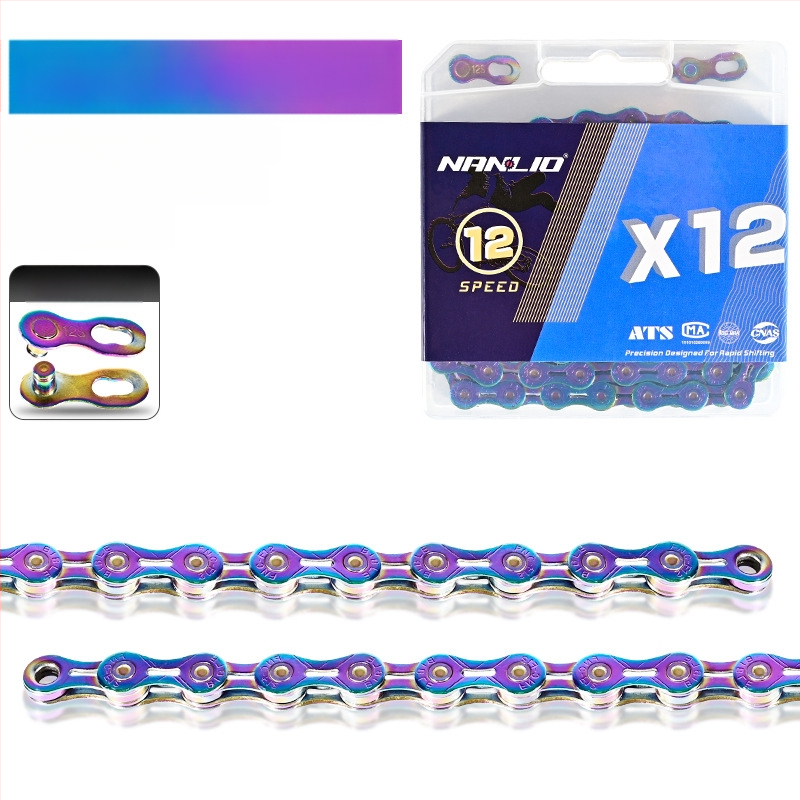 NanLio X12 αλυσίδα ποδηλάτου από ανοξείδωτο ατσάλι για 8–12 ταχύτητες