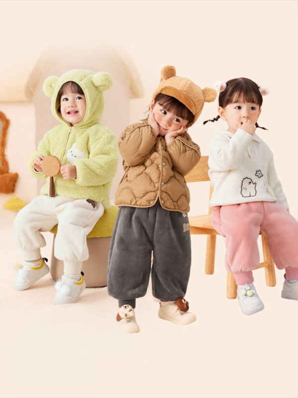 Παντελόνια για νήπια 1–3 ετών, βελούδινο ύφασμα, 100% πολυεστέρας, για άνοιξη/φθινόπωρο/χειμώνα