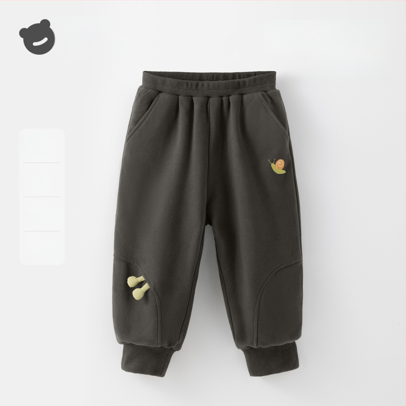 Beitaisi Gyermek nadrág fleece-béléssel, pamut-keverék anyag (85,1% pamut), középmagas derekú elasztikus övvel