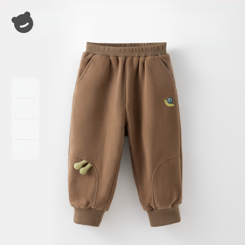 Beitaisi Gyermek nadrág fleece-béléssel, pamut-keverék anyag (85,1% pamut), középmagas derekú elasztikus övvel